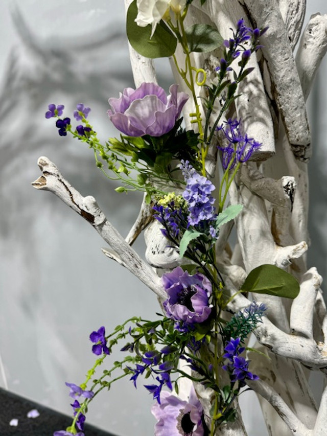 Whitewashed Driftwood wedding Arch Rental
