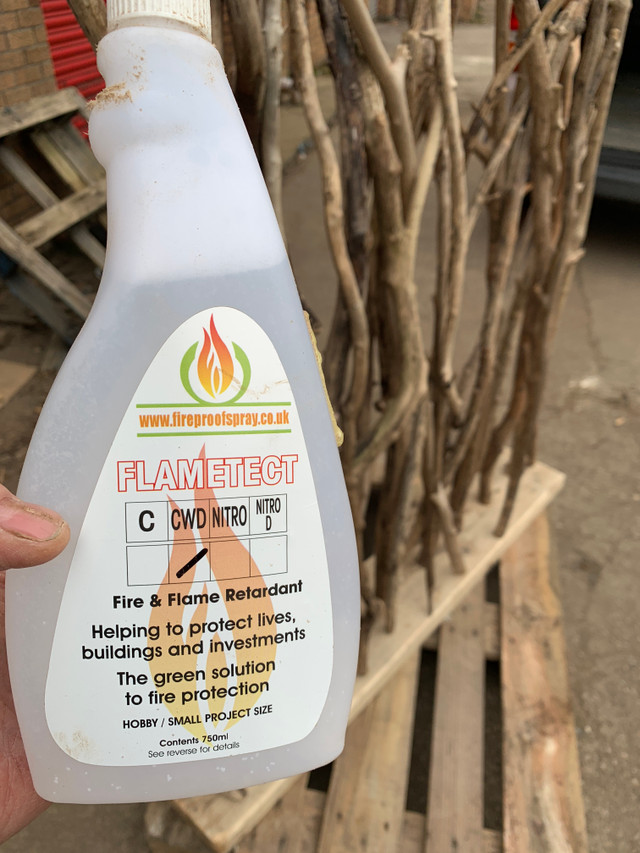 2 metre driftwood screen