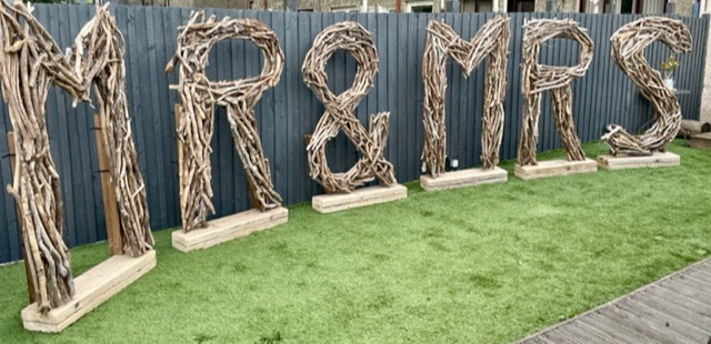 extra large mr and mrs letters