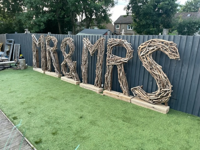 extra large mr and mrs letters