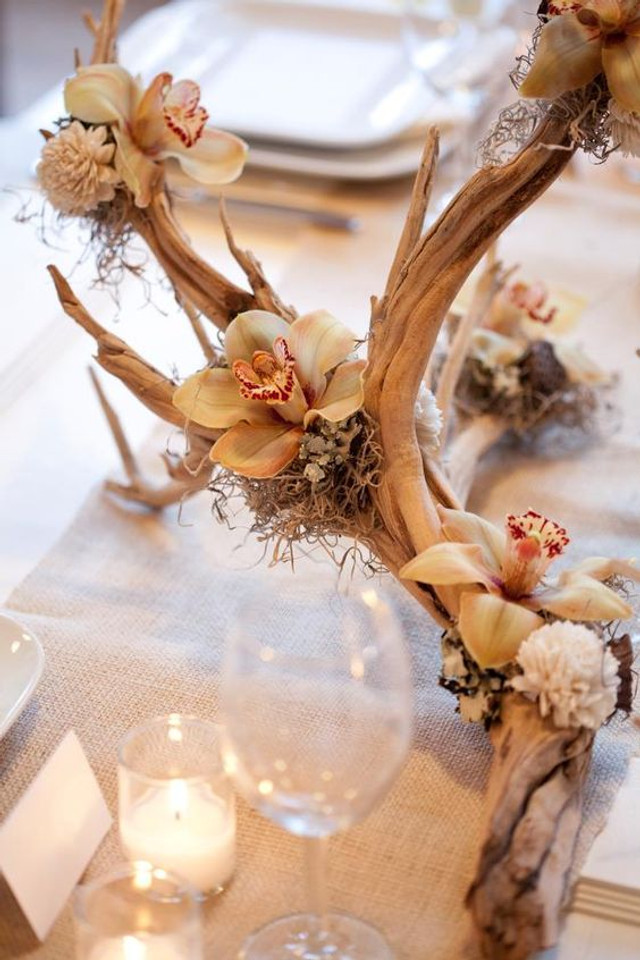 driftwood table centre piece